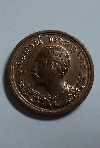 074 เหรียญกลมเล็กทองแดง เสด็จพ่อร.๕ สวยมากไม่เคยใช้ ไม่ทราบสำนัก